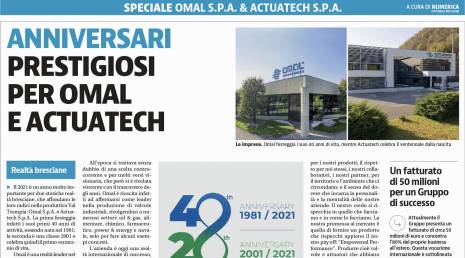 Bugünün "Giornale di Brescia” gazetesi OMAL'in yıl dönümünü kutluyor